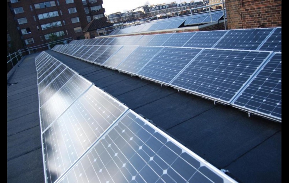 Solar Panels on a school